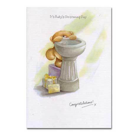 Christening Forever Friends Card